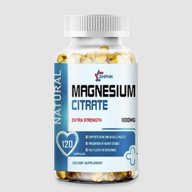 Citrato De Magnesio 1000mg 4 Meses Maxima Potencia 120 Capsulas