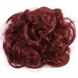 Messy Curly Hair Bun Extensions Updo Hairpiece Chignons Easy Stretch Hair Combs Clip in Ponytail Extensions