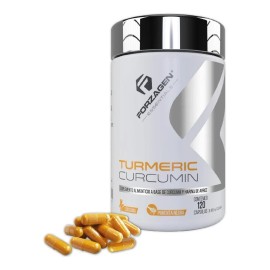 Forzagen Essentials Turmeric Curcumin 120 Caps | Cúrcuma Sabor Sin sabor