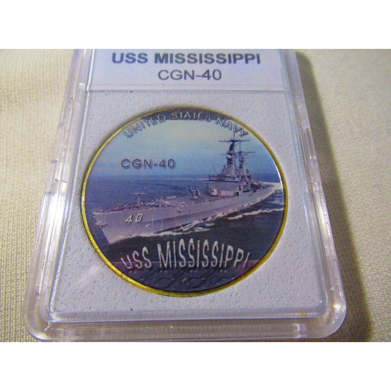 US NAVY - USS MISSISSIPPI (CGN-40) Challenge Coin