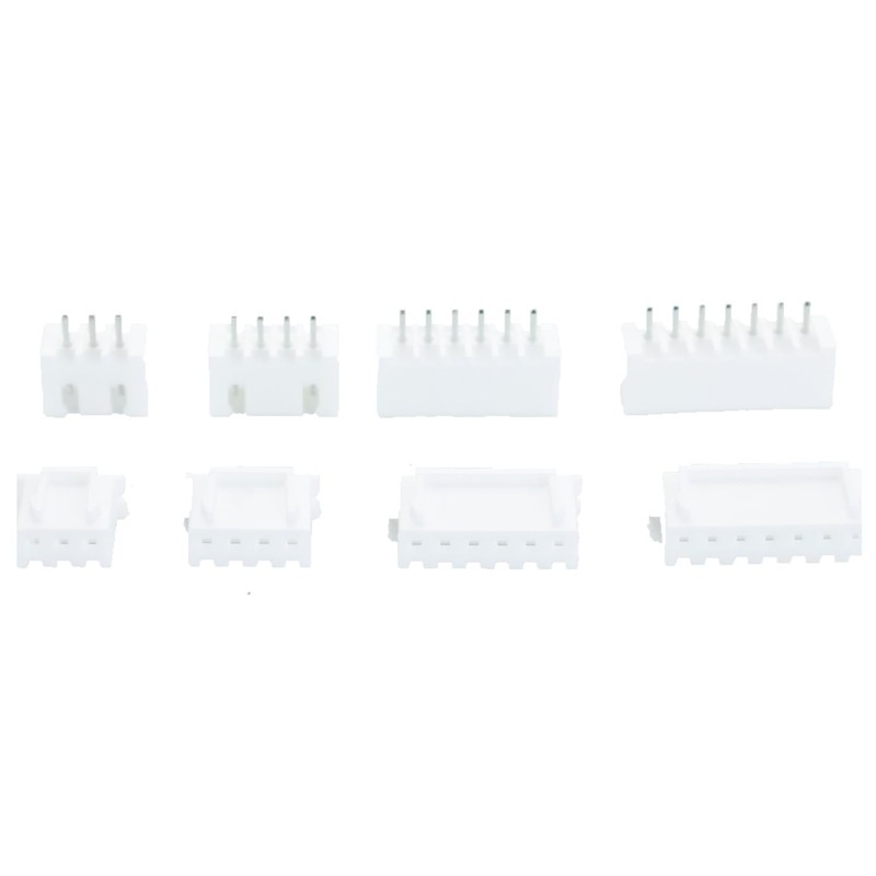 2.54mm XH Connector Socket Kit - Pre-Crimped Cables, 2/3/4/5/6/7-Pin Housing,