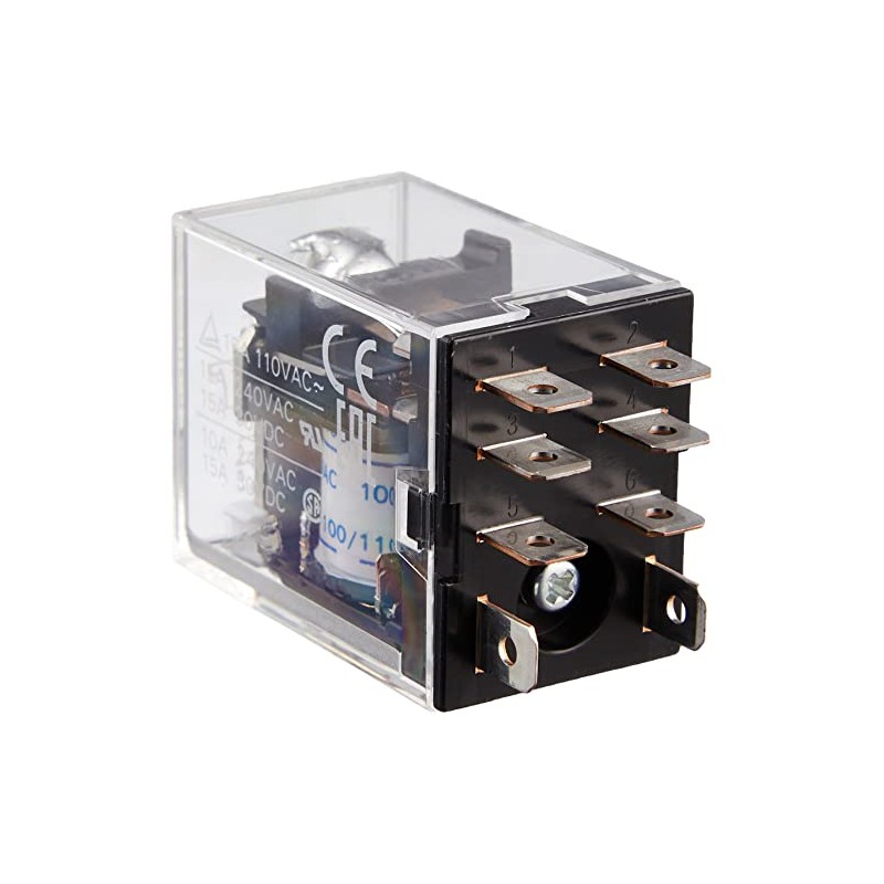 オムロン(OMRON) バイパワーリレー 動作表示灯内蔵形 シングル プラグイン端子 DC24V 15A(抵抗負荷) AC110V 15A(抵抗負荷) 出力1c(15A24V)