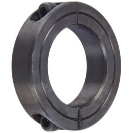 Climax Part 2C-150, Mild Steel, Black Oxide Plating, Clamping Collar, 1 1/2 inch bore, 2 3/8 inch OD, 9/16 inch Width, 1/4-28 x 3/4" Clamp Screw