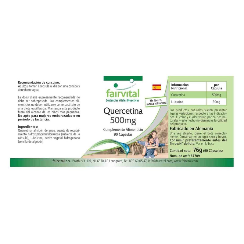 Quercetin 500mg - Bulk Pack for 3 Months - Vegan