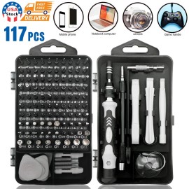 Smart 117PC Screwdriver Set Computer laptop Smart Watch fitness Tracke Repair Tool Kit