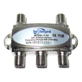 DiSEqC 4x1 950-2300 MHz Satellite Switch 2.0 SatIntegral T-42