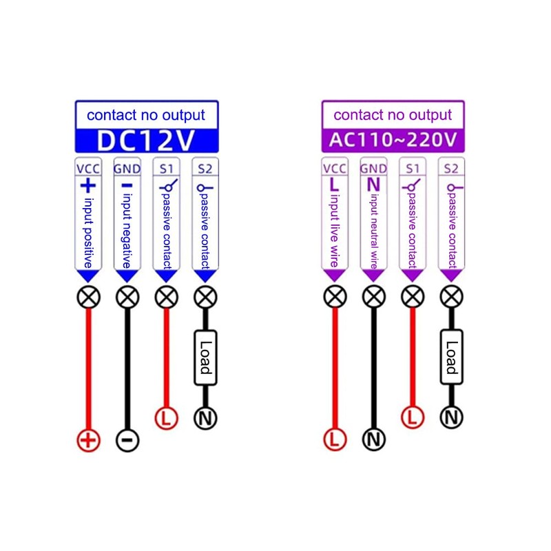 2PCS Programmable Time Controller Timer Delay Relay Module 20A 1500W