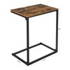 VASAGLE C Shape End Table, Small Coffee Table for Couch