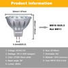 ALIDE MR16 7W GU5.3 Led Bulbs Replace 50W-75W Halogen Equivalent,2700K