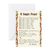CafePress A Simple Prayer By Saint Francis Of Folded Greeting