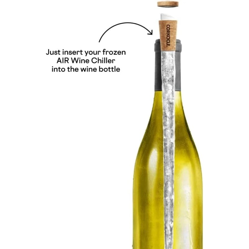 Corkcicle Air Wine Bottle Chiller Cooler Chill Aerate Wine Stopper