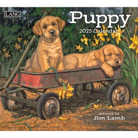 LANG Puppy 2025 Wall Calendar (25991001937)