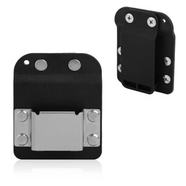 Drill Holder Clip for Tool Belt, Quick Grab or Hang Tape Measure Belt Clip Fits Up to 2" Tool Tape Measure Holder for Impact Driver Nailer Cordless Drills High-Altitude Work (Black)