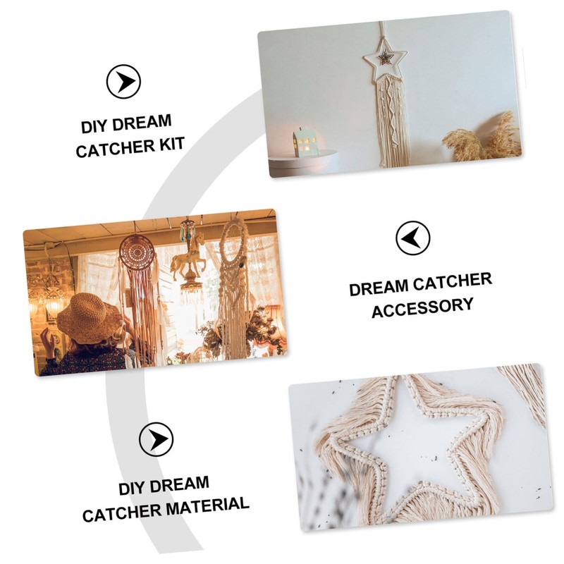 Alipis 109pcs Macrame Cord DIY Kit Dream Catcher Handmade Kit