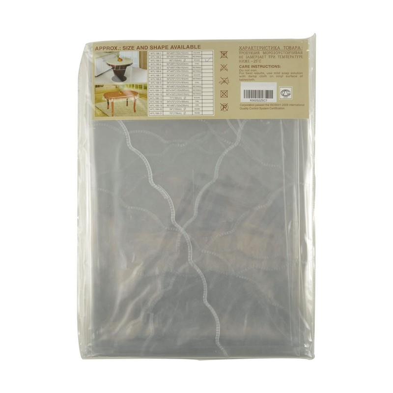 Clear Table Protector Thick Transparent - Plastic Tablecloth Waterproof and