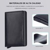 HeiLuon Tarjetero Hombre Minimalista y Plegable con Bloqueo RFID,Carteras para