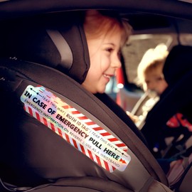 Original ROTH ID TAG™ Kit | Emergency Contact Identification System for Car Seats, Red, White, Black