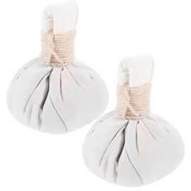 NOLITOY 2pcs Thai Herbal Compress Ball, HOT Compress Massage Ball Therapy Chinese Herbal Pouches for Home