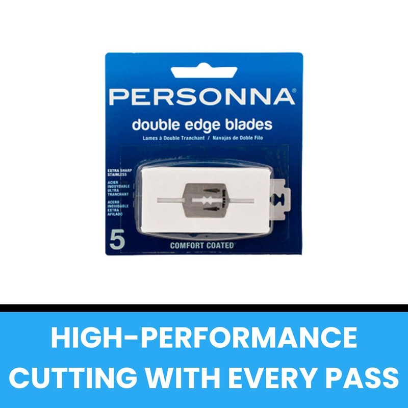 Personna DE Stainless Steel Double Edge Blades - 4" Length,