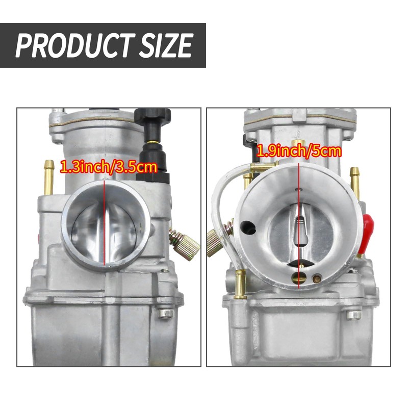 JUUDDENPARTS 26MM Power Jet Carburetor, Motorcycle Carburettor Carburetor for 2/4