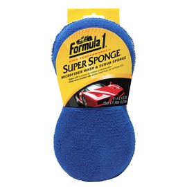 Formula 1 Super Sponge - Two-Sided Microfiber Wash & Scrub Sponge - 9" x 4.5" x 2.25"
