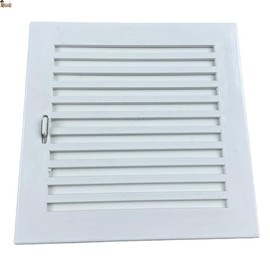 BricoLoco.com Air Vent Grille with Adjustable Shutter, Recessed Wall or Ceiling, Bathroom, Kitchen, Wet Rooms, Mini Slats for Opening or Closing Air Passage (1, 15 x 15 cm)