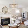 AGV LIGHTING CH010 Crystal Chandelier, Vintage Pendant Chandelier Lighting with