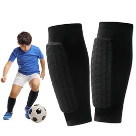 Shyllin Children's Football Shin Pads, Breathable & Shockproof Shin Pads for Adolescent Athletes, Shin Pads for Football, Basketball, Cycling, Mountaineering (S)