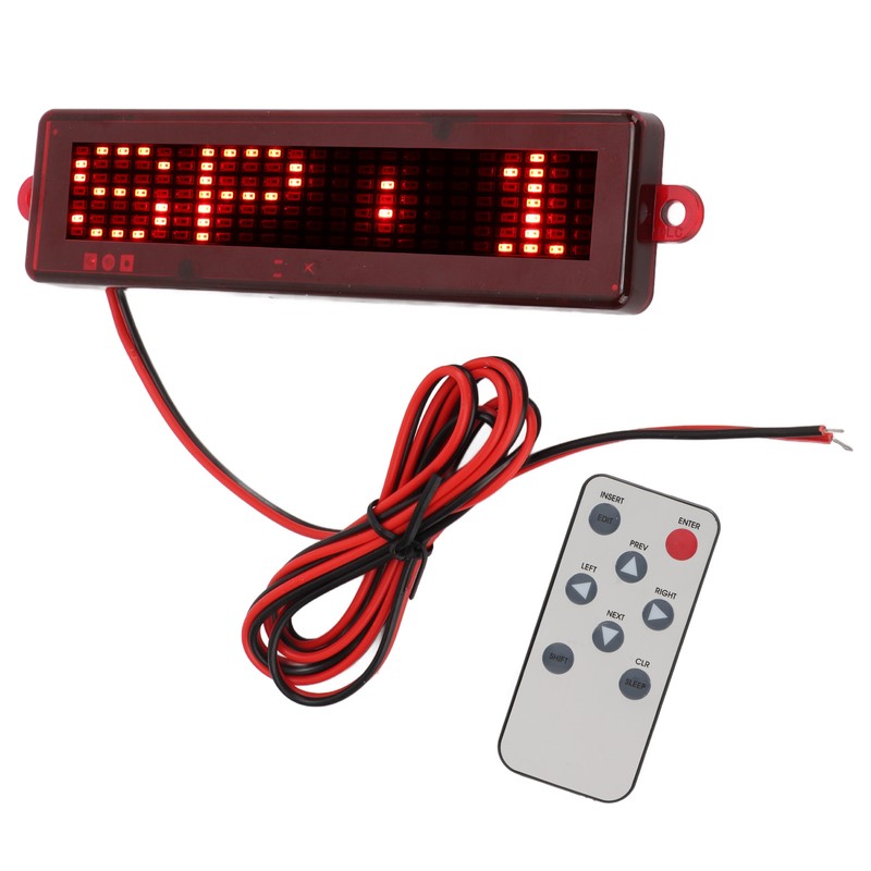 Rechargeable LED Name Tag Replacement for Universal Automobile Programmable Name