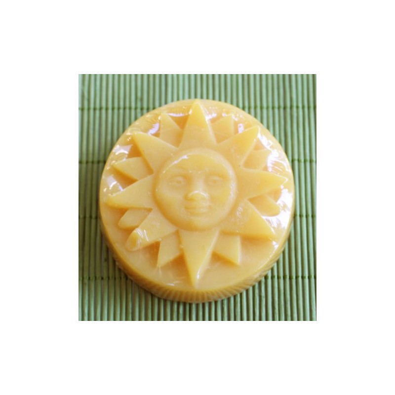 Sun with Face Organic Rose Aromatherapy Hand-Made Glycerin Soap in