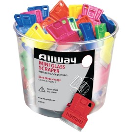 FixtureDisplays Allway GSM100 Mini Glass Scraper Bagged (100/bucket)