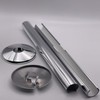 Aretro Chrome Effect Plastic 15mm Radiator Pipe Towel Rail Covers