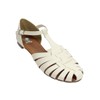 LEON Flat Balerina Mujer Blanco Sintetico 13000