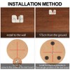Cdemiy Dart Board Hanging Kit, 2 PCS Dartboard Bracket, Dartboard