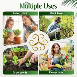 Clips de Plantas, Fijadores de Plantas, Estabilizadores de Plantas para Plantas de Interior, Accesorios de Planta de Interior, Soporte de Plantas, Soportes de Vástago de Plantas (6PC-A)