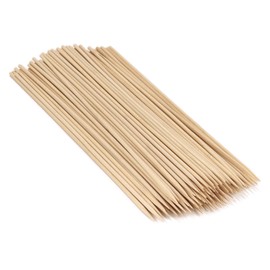 ThinkBamboo Premium 5mm Thick Sharp Point Bamboo Kebab Skewers 10" - False Nails Pack