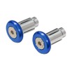Moto Base MBBED-05 Handle Parts Universal Aluminum Bar End (Blue