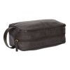 Real Leather Wash Bag for Mens Shaving Dopp Kit Toiletries