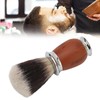 Nylon Men Shaving Brush with Wooden Handle Lightweight Soft for