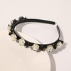 TseenYi Pearl Hairpin Hairband Layered Bangs Hairpin Hairband Double Layer