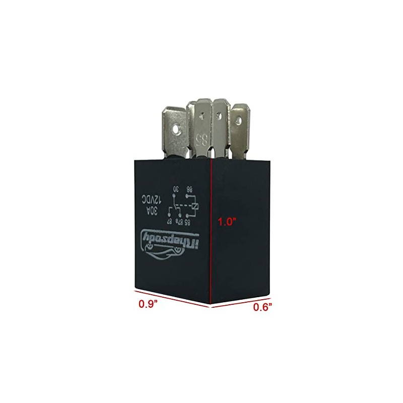 irhapsody 12v 30A 5-pin Spdt Multi-Purpose Starter Relay