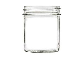 Nakpunar 12 pcs, 8 oz Mason Jars with White Plastisol Lined Lids