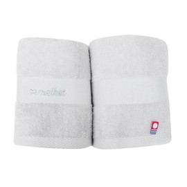Melket Imabari Face Towel, Thin, Quick Drying, Water Absorbent, Gauze, Towel, Room Drying, Made in Japan, Gray, 2 Pieces