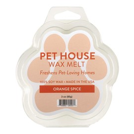 One Fur All Pet House Wax Melts - Orange Spice, Pack of 2 - Long-Lasting Scented, Natural Wax Melts for Pet Odor Elimination