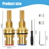 Brass 1-001 & Brass 1-002 Ceramic Valve Cartridge Set, Replacement