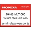 Honda OEM Part 90463-ML7-000 WASHER, SEALING (6.5MM)