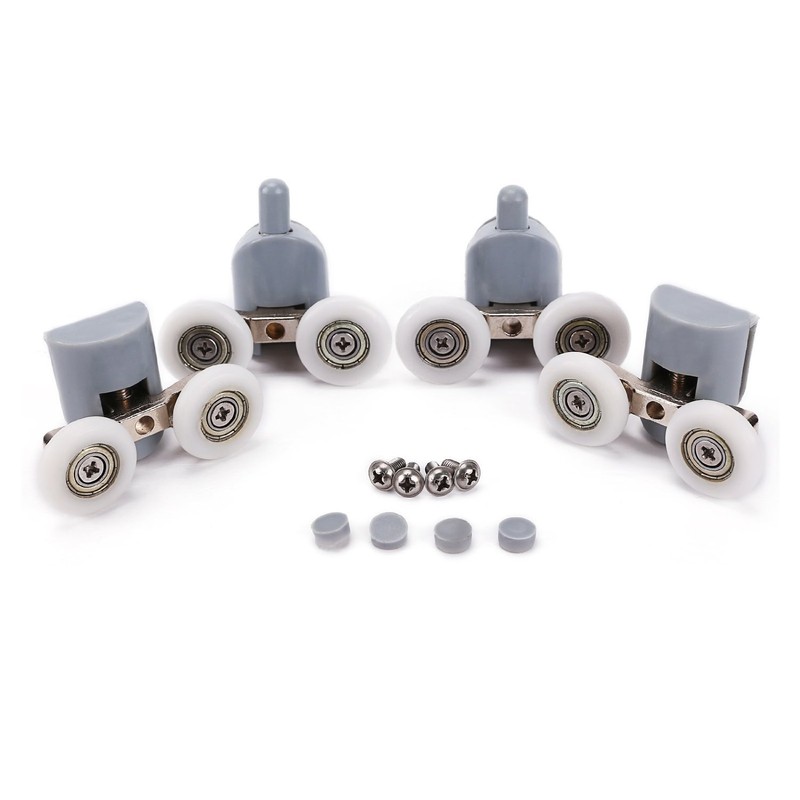 Shower Door Wheels, Lance Home 8Pcs Double Twin Top /