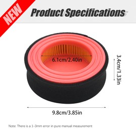 SYOWADA 2Pcs 951-14628 Air Filter Replacement For Troy-Bilt 1T65DT 5T65RU 1T65PT, 751-14628 Air Filter Replacement For Lawn Boy 81245 81246 81250 81270 Riding Mower