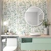 MelunMer Modern Leaf Peel and Stick Wallpaper Boho Green Contact