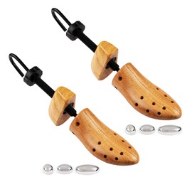 FootFitter Professional 2-Way Shoe Stretcher Set – Pair of Stretchers - Stretches Length & Width, Loosens & Widen Shoes - Men's Med (US 9-10.5)